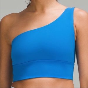 Lululemon Align Asymmetrical Bra *Light Support, A/B Cup Poolside Size 6 NWT